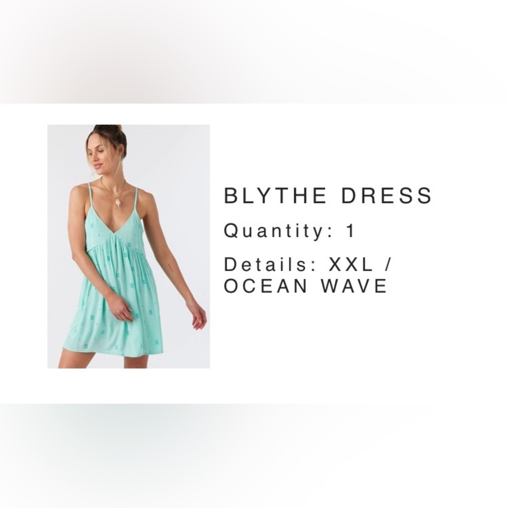 NWT O’Neill Blythe Dress size XXL